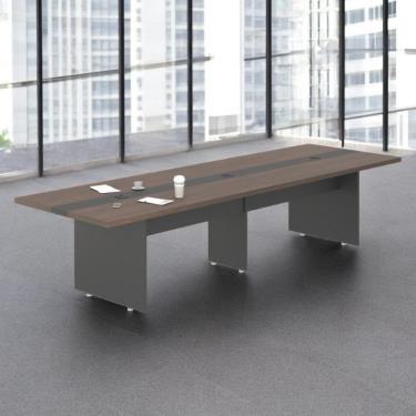Imagem de Mesa Para Sala De Reunião 3,60 M Moscou Freijó Preto