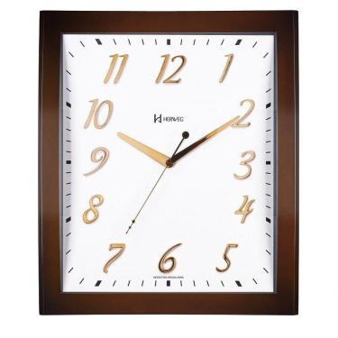 Imagem de Relógio De Parede Sofisticado Marrom Degradê Herweg 6909 único