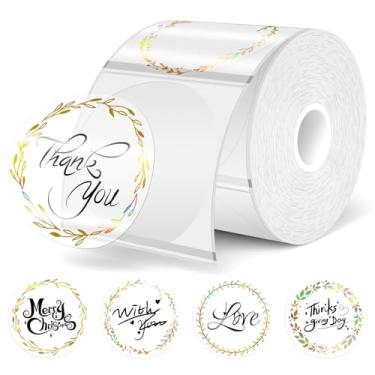 Imagem de Etiquetas adesivas térmicas transparentes (Transparent02, 5.1 cm redondo — 200 peças)