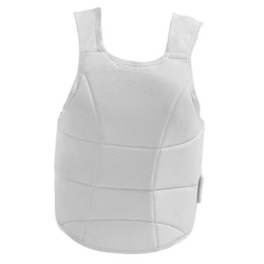 Imagem de oshhni Protetor de peito para karatê, colete de taekwondo, proteção abdominal, protetor de costelas, de peito para karatê, kickboxing, sparring e boxe, Xl