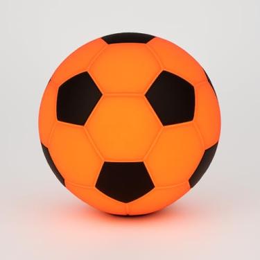 Imagem de Luminária Bola de Futebol - Vermelha e Preta