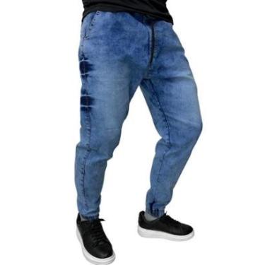 Imagem de Calça Jogger BLEACHED JEANS Masculina Sarja The KOBE B.-Masculino
