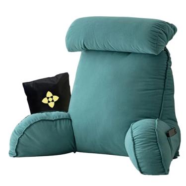 Imagem de Travesseiro de leitura para cama, almofada de aconchego, travesseiro de suporte lombar, travesseiro de leitura para cama, travesseiro de cadeira, ótimo para suporte para as costas, cama, jogos, ler