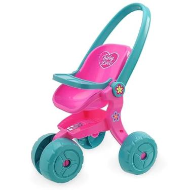 Imagem de Carrinho de Boneca Baby Love Multicores Sortidas – Brinquedo de Passeio Infantil Reborn, Alta Durabilidade Resistente