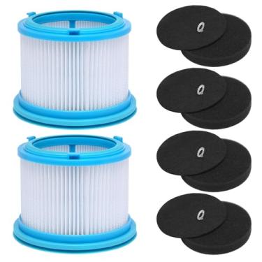 Imagem de Kit de substituição de filtros HEPA para Bissell PowerClean FurGuard 280W e FurFinder 200W aspirador sem fio autônomo, kit de filtros laváveis inclui 2 filtros e 4 almofadas de pré-filtro