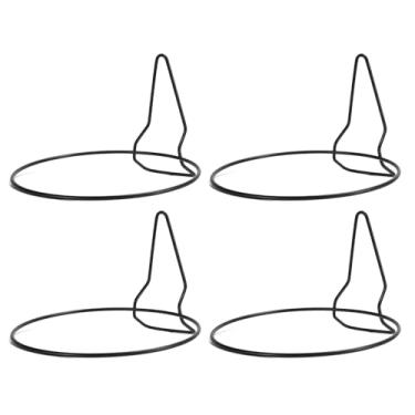 Imagem de Suporte de parede para vaso de flores – Conjunto de 4 ganchos de plantas montados na parede, suportes decorativos sólidos para uso externo e interno, jardim, varanda, quarto, sala de estar