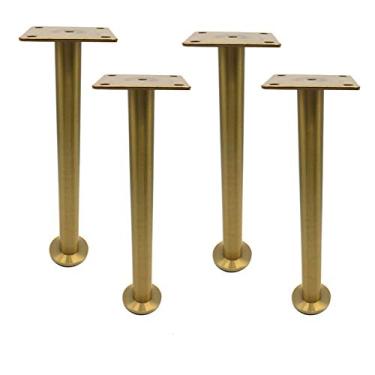 Imagem de SENNIAN Pernas de móveis de metal, pés ajustáveis de aço inoxidável, pernas de suporte de armário de banheiro, pernas de suporte de armário, adequado para armários de TV, mesas de café, guarda-roupas