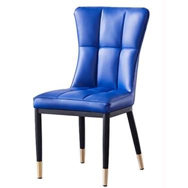 Imagem de Cadeira de jantar, cozinha, sala de jantar, móveis, cadeiras de jantar, cadeiras de jantar, couro moderno, encosto alto, assento macio, cadeira de jantar, cadeira lateral de couro à prova d'água com