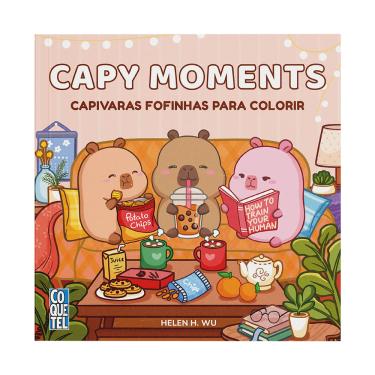 Imagem de Livro Capy Moments: Capivaras fofinhas para colorir