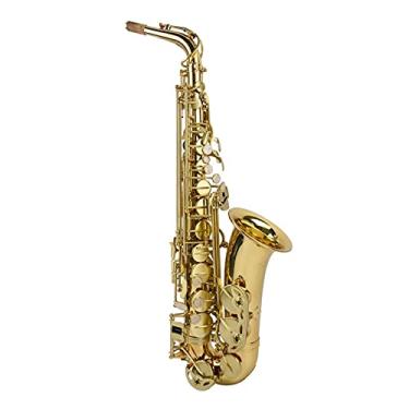 Imagem de Alto EB Tune Saxofone Banhado a Ouro Chave Super Profissional Saxofone Bocal Presente Saxofone Alto Saxofone Estudante