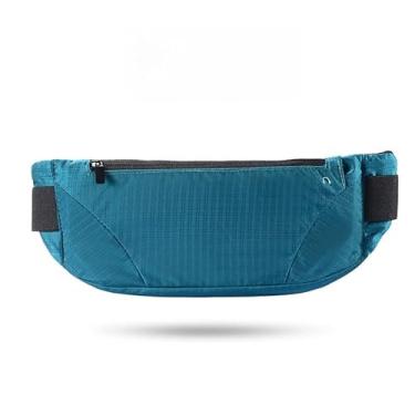 Imagem de Bolsa esportiva à prova d'água, bolsa de celular de corrida para homens e mulheres, bolsa de cintura ajustável para atividades ao ar livre e viagens (azul)