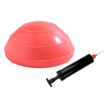 Imagem de Vaveren Bola de Exercícios Meia Bola de Estabilidade 6,3 polegadas de Diâmetro, Equipamento de Ginástica Portátil para Casa com Bomba, Antiderrapante para, Laranja