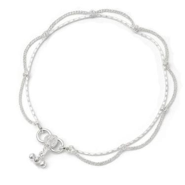 Imagem de Tornozeleira Indiana Renda Prata - Lojas La&Ny, 27 cm, Prata, 0