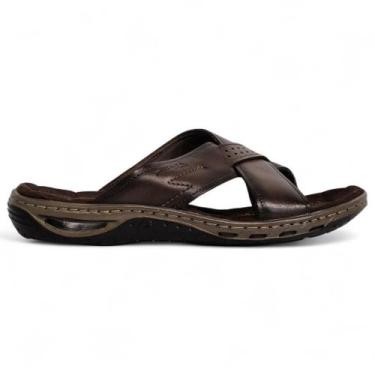 Imagem de Chinelo pegada trançado ref:131661 masculino, Cravo, 38