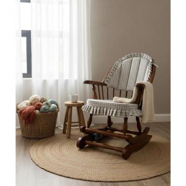 Imagem de Cadeira De Balanço Frapê Cinza 90/40 X 60 X 50 - Madeira Maciça - Móveis De Gramado - Castanho