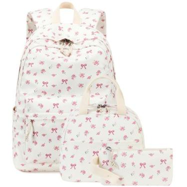 Imagem de Mochila escolar Bluboon Teen Girls com lancheira e estojo de lápis