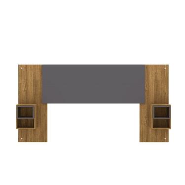 Imagem de Cabeceira Cama Box Regulável Casal/solteiro Com Nicho Acoplado Tóquio Nature/alasca - Mabe Magazine