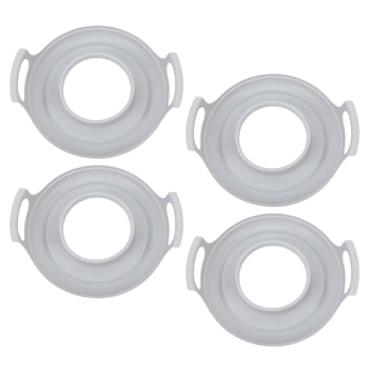 Imagem de Hztyyier Bandeja de Transporte para Micro-ondas Placa à Prova de Derramamento Com Alças Seguro para Pratos Tigelas Transporte Conveniente de Refeições de Micro-ondas Captura Derramamentos