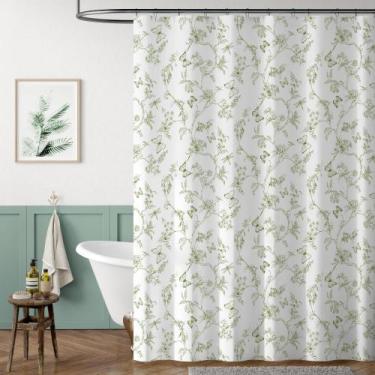 Imagem de Cortina de chuveiro jinchan Vintage Floral Waterproof 180x180cm