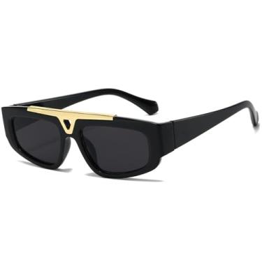 Imagem de Óculos de Sol Olho de Gato com Armação Pequena, Feminino, Ponte Dupla, Lentes Degradê, Masculino, Proteção UV400, Ideal para Esportes ao Ar Livre, Corrida e Ciclismo, Preto e Cinza