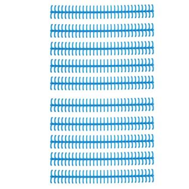 Imagem de Naroote Espinhos de Ligação de Plástico Reutilizáveis ​​com 30 Furos de 1/2 pol. de Diâmetro - 10 Pentes de Ligação para Material de Escritório e Escolar (#15)