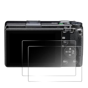 Imagem de pssped 2 peças protetoras de tela compatíveis com câmeras Ricoh GR3 GR III GR III X, filme de vidro temperado cristalino, adequado para fotógrafos e entusiastas de vlogs, antiimpressões digitais