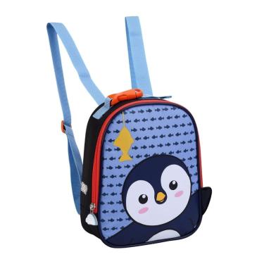 Imagem de Lancheira Térmica Pinguim Escolar Meninos Infantil Passeio