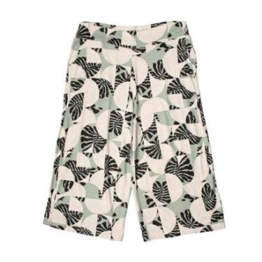 Imagem de Calça Pantacourt Feminina Bruna e Bia Plus Size Estampada Ve-Feminino