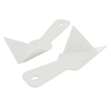 Imagem de Seimneire Ferramenta de plástico para espátula de canto interno, pacote com 2 ferramentas de acabamento de canto interno de 90 graus, raspador de lama para fita de drywall, lama, raspagem de parede