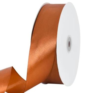 Imagem de Ribbon TONIFUL Copper Brown Satin 40 mm x 91 m para embrulho de presen