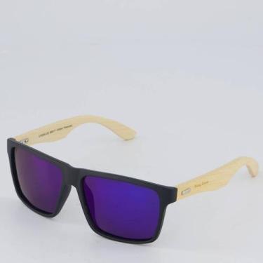 Imagem de Óculos de Sol Hang Loose Deck Polarizado Preto e Azul, Único