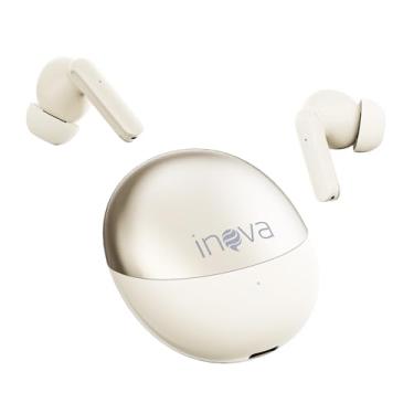 Imagem de INAVA Fone de Ouvido Bluetooth,Bateria 30H,Drivers Duplos, 6 Microfones Chamadas Nitidas AI, Som Hi-Res,Fones de Ouvido para iPhone e Android (Rosa)