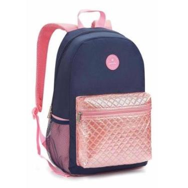 Imagem de Mochila Feminina Juvenil Adolescente Escolar Urbano Resistente Fashion-Feminino