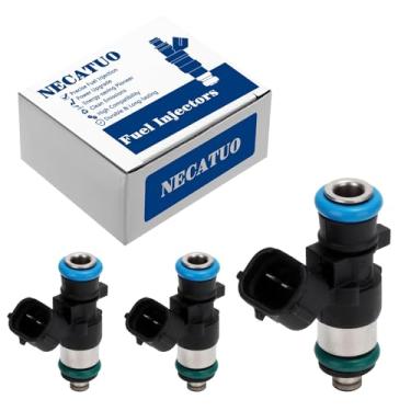 Imagem de Conjunto de 3 injetores de combustível - Compatível com Smart Fortwo 2008-2015 1.0L L3 - Substitui 1320780223 1465A129 JSN180E