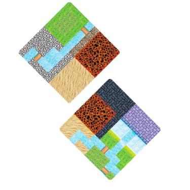 Imagem de Placa de base de blocos magnéticos SZKLOL 20x20cm Metal (2 unidades)