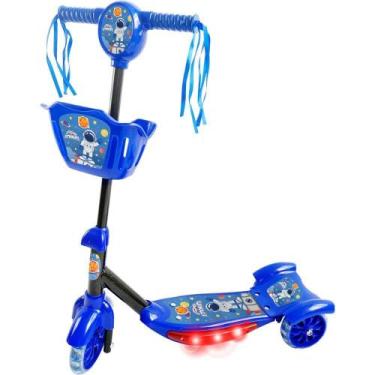 Imagem de Patinete Astronauta com LUZ, Som e Cesta - DM Radical