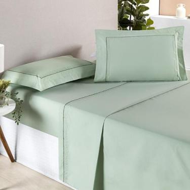 Imagem de Jogo de Cama Ellos 200 Fios Casal Padrão 04 Peças 80% Algodão / 20% Po