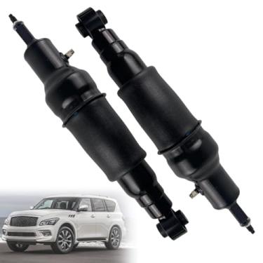 Imagem de Amortecedor de ar traseiro compatível com Infiniti QX80 2014–2023 • Infiniti QX56 2011–2013 • Nissan Armada 2017–2023 – Substitui E6210-1LA8A E6210-5ZW0A – sem suspensão ativa/controle de movimento