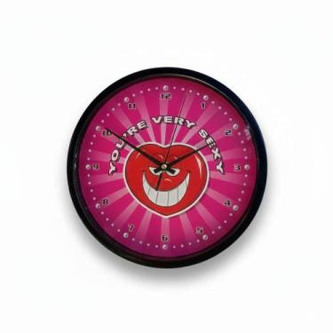 Imagem de Relógio de Parede Romantic Love Ø25cm You'Re Very Sexy Plástico / Acrí