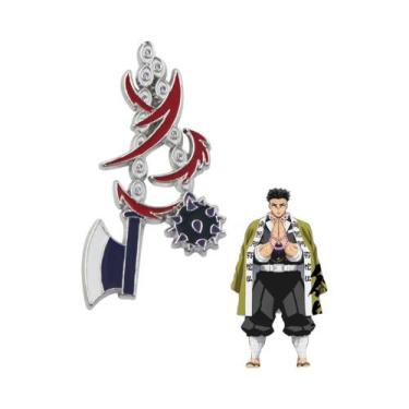 Imagem de Broches De Esmalte Do Anime Demon Slayer Kimetsu No Yaiba, Espada, Arm