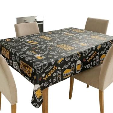 Imagem de Toalha de Mesa Térmica em PVC 4 Impermeável e Sofisticada Estampas Variadas(24 cerveja,6cad 2,00 x 1,40)