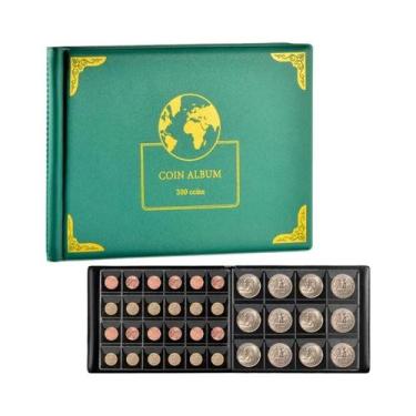 Imagem de Álbum Organizador De Moedas Com 300 Bolsos Para Colecionadores, Estojo