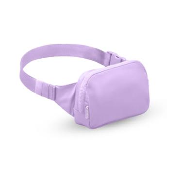 Imagem de Bomvabe Bolsa de cinto 1L Everywhere para mulheres adolescentes e meninos, pochete pequena com cinto ajustável de 134,6 cm, bolsa de cintura com vários bolsos, bolsa transversal para viagem, academia