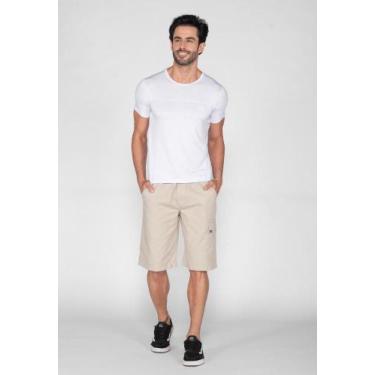 Imagem de Bermuda Macaw Elástico Sarja 7813 Bege F075, Bege, P