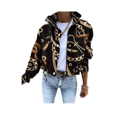 Imagem de Jaqueta Feminina Slim Fit De Manga Longa, Moda De Rua, Outono Inverno,