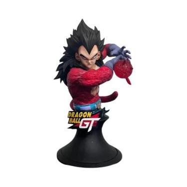 Imagem de 24cm Dragon Ball Super Saiyan 4 Goku e Vegeta Busto Estátua Anime Figu
