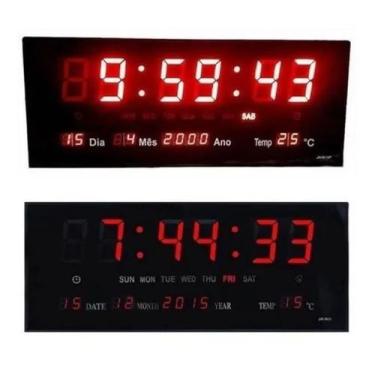 Imagem de Relógio Parede Digital Led Data Mês Ano Temperatura Grande - New, JH-3