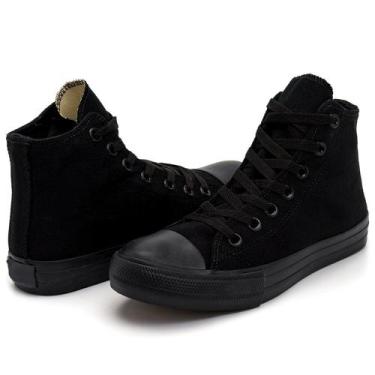 Imagem de Tênis All Botinha Liso Tradicional Chuck Thaylor Masculino E Feminino 