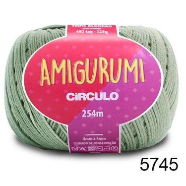 Imagem de LINHA AMIGURUMI 125G COR 5745 EUCALIPTO VERDE - Fio de Crochê - Círcul