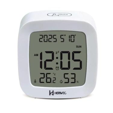 Imagem de Despertador Digital Herweg Ref: 2996-021 Branco